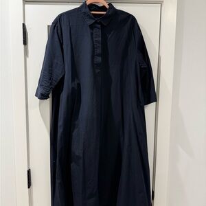 Uniqlo Navy Trapeze Dress